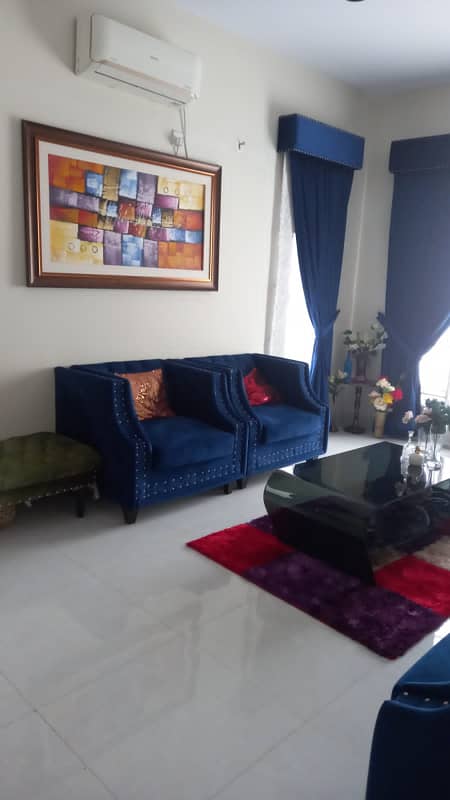 three bed dd tiled flooring portion for rent in johar 1