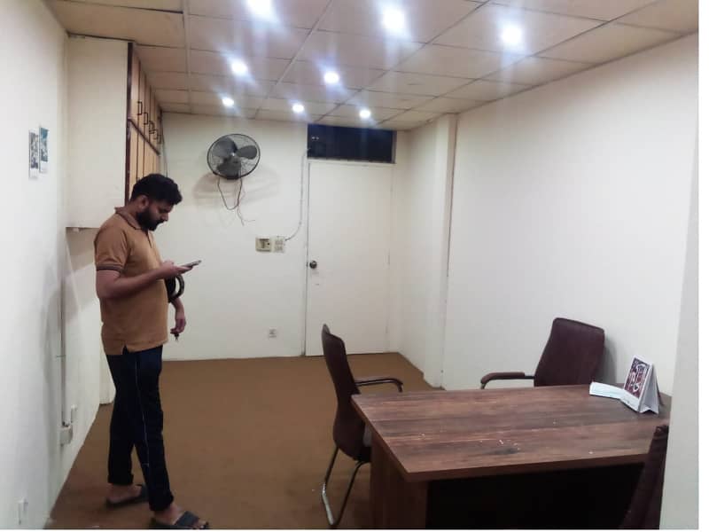 Fully Furnished Area 230 Square Feet Office Available For Rent Real Pictures in Main Boulevard Road Gulberg 3 Lahore 1