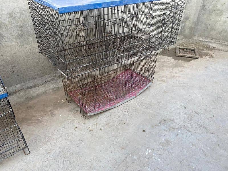 4 portion iron cage for lovebird 1