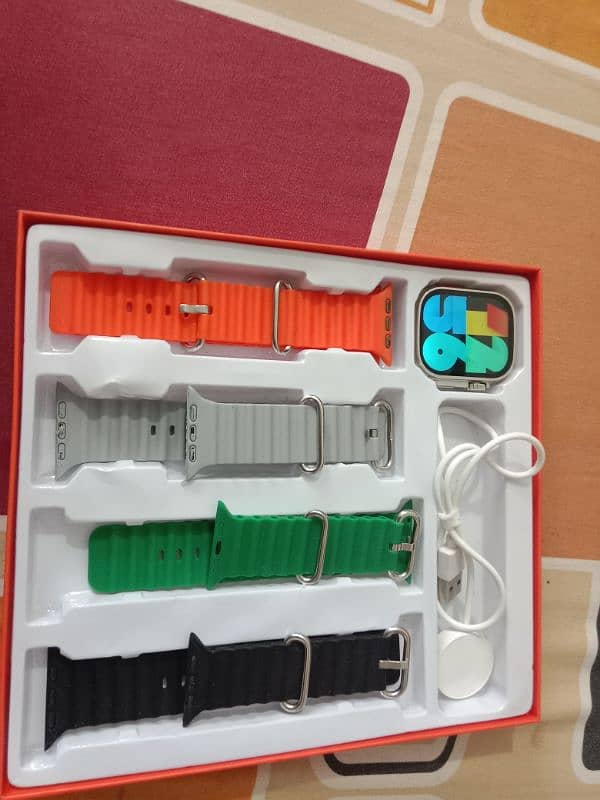 ultra 9 4 in 1 strap  best Smart watch  for sale 4