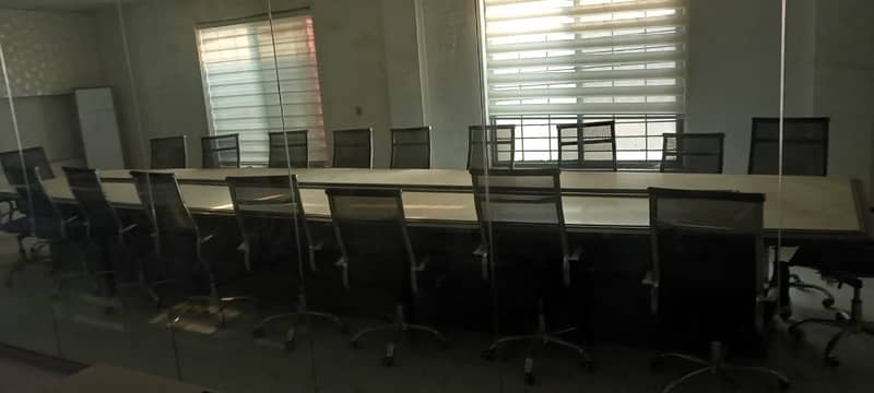 board room table with 30 chairs capacity 1