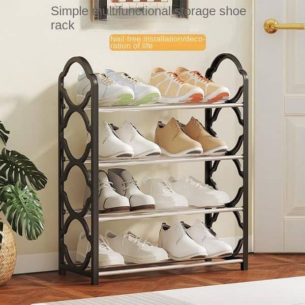 Tiers Shoe Rack Compact Space Saving Footwear Trainer 1