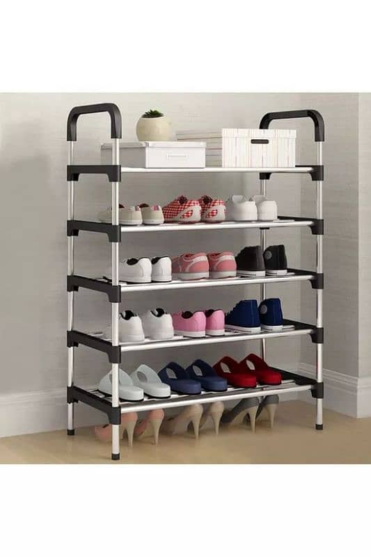 Tiers Shoe Rack Compact Space Saving Footwear Trainer 2