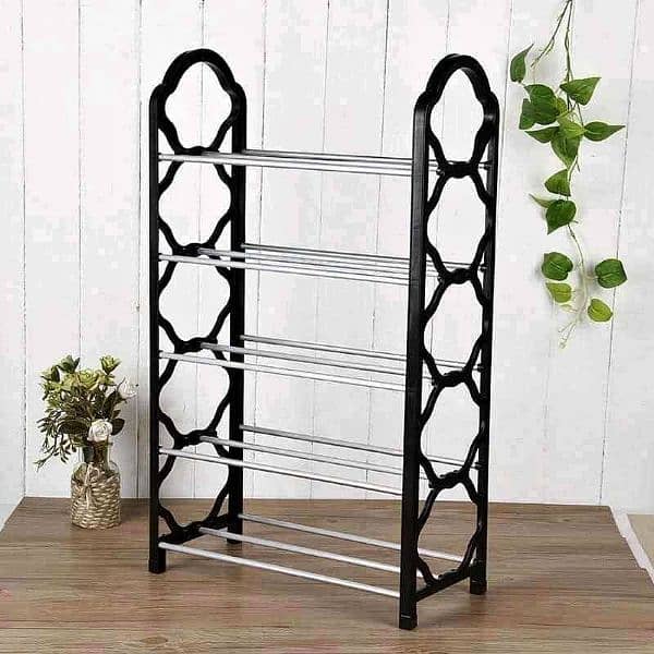 Tiers Shoe Rack Compact Space Saving Footwear Trainer 3