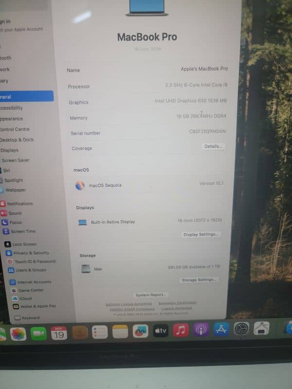 Apple MacBook Pro 2019 - 16 inches (16 Gb/1TB SSD/ 4GB Graphics) 6