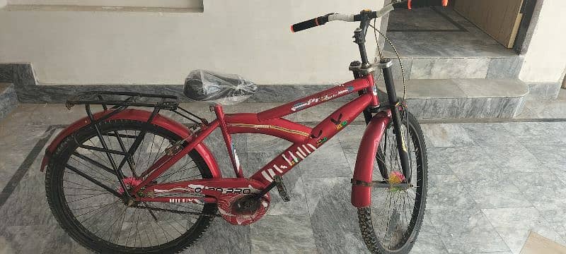 Bicycle red colour urgent sale 1