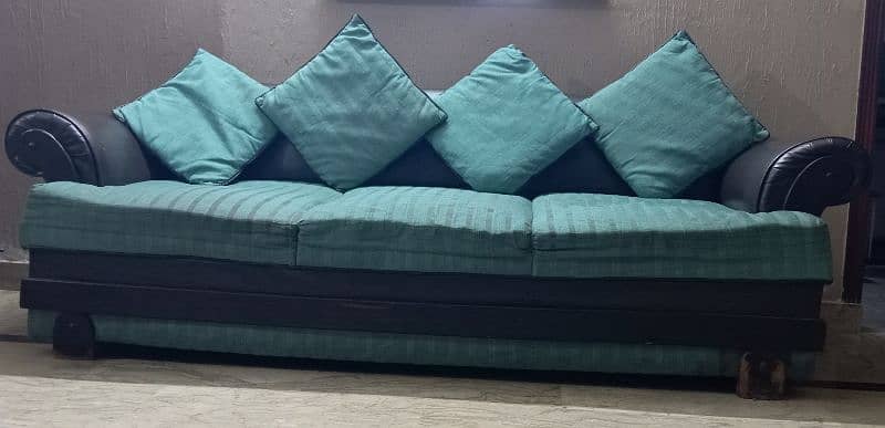 Spacious 6-Seater Sofa Set with Matching Tables 1