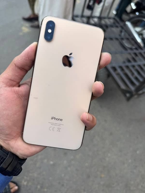 i phone xs max golden color 10 by 10 duel pta approved 2