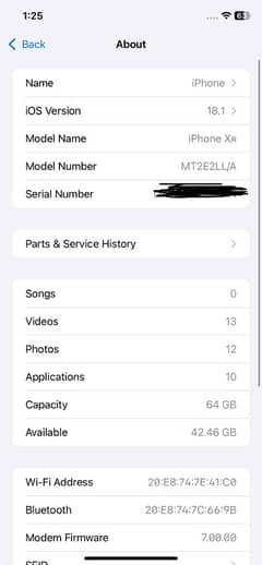 iPhone XR 64gb read add