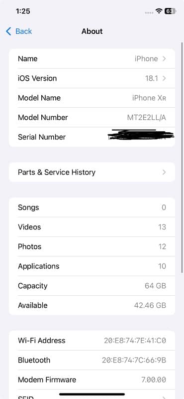 iPhone XR 64gb read add 0