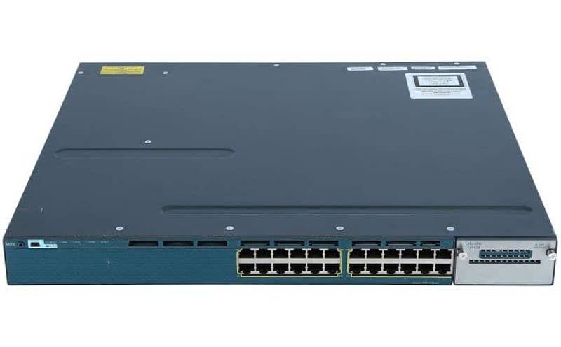 Cisco 3560x-24PoE+ with 1G uplink card 0