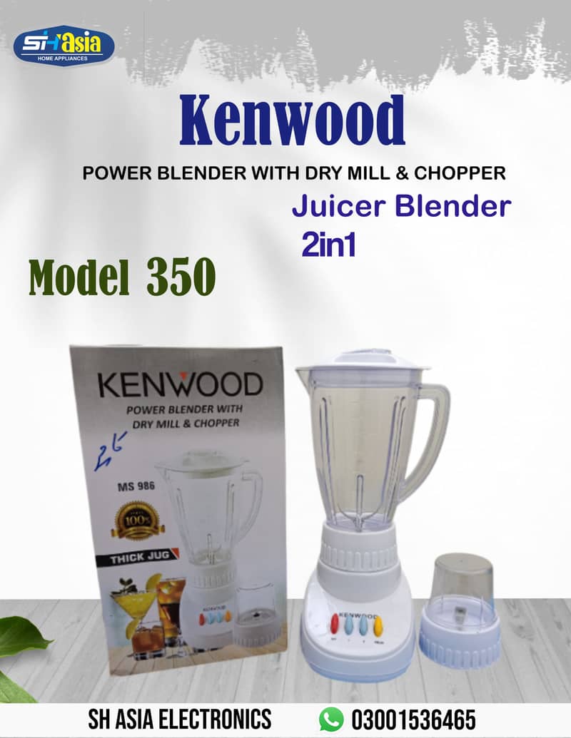 Juicer Blender 2 in 1 Warranty 5 Year/ KENWOOD 1