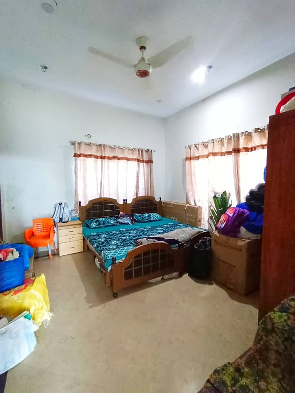 Eden Valley Society Boundary Wall Canal Road Faisalabad VIP Location Facing Park* 11 Marla Upper Portion House For Rent 3 Master Bed Room Attached Bath 9