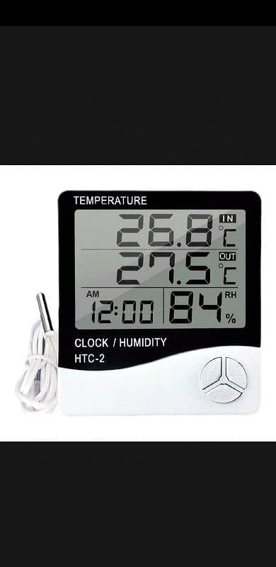 HTC-2 Digital LCD Temperature Humidity Meter Indoor / Outdoor 0