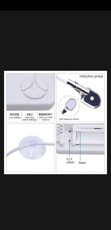 HTC-2 Digital LCD Temperature Humidity Meter Indoor / Outdoor 2