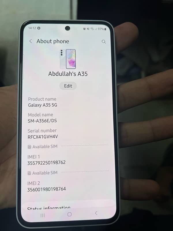 galaxy A35 5g just box open 0