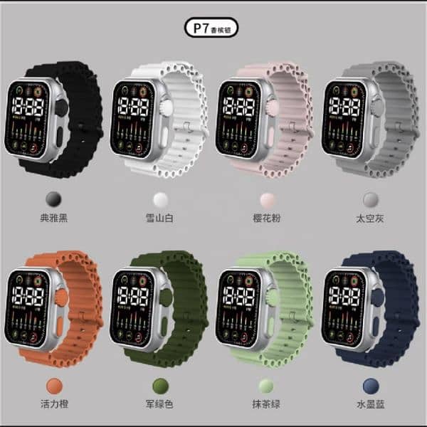 digital LED watch for men boys ultra big display comfortable T900 5