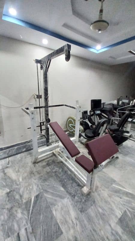 multi gym home station lat pull down bench press butterfly machine gym 1