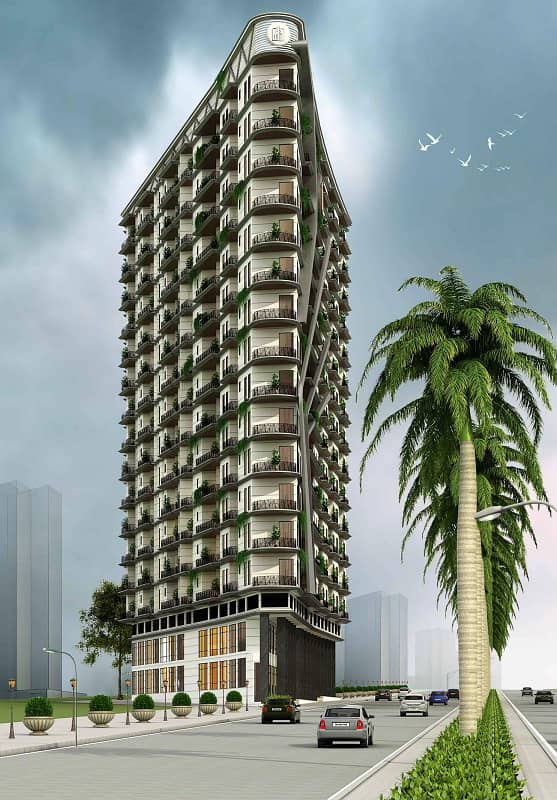 LAVISH STYLE APPARTMENT AVAILABLE FOR SALE IN THE HEART OF BAHRIA TOWN KARACHI WITH EASY INSTALLMENT PLANS. 2