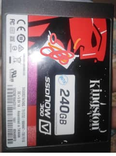 Used ssd kingston sata 240gb