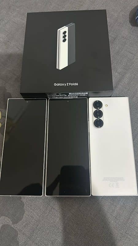 Samsung Z Fold 6. white (exclusive) and silver color. 2