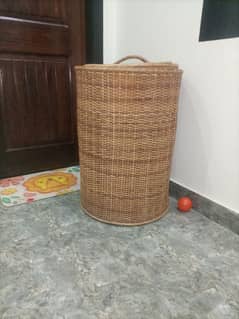 cane basket for storage and toys