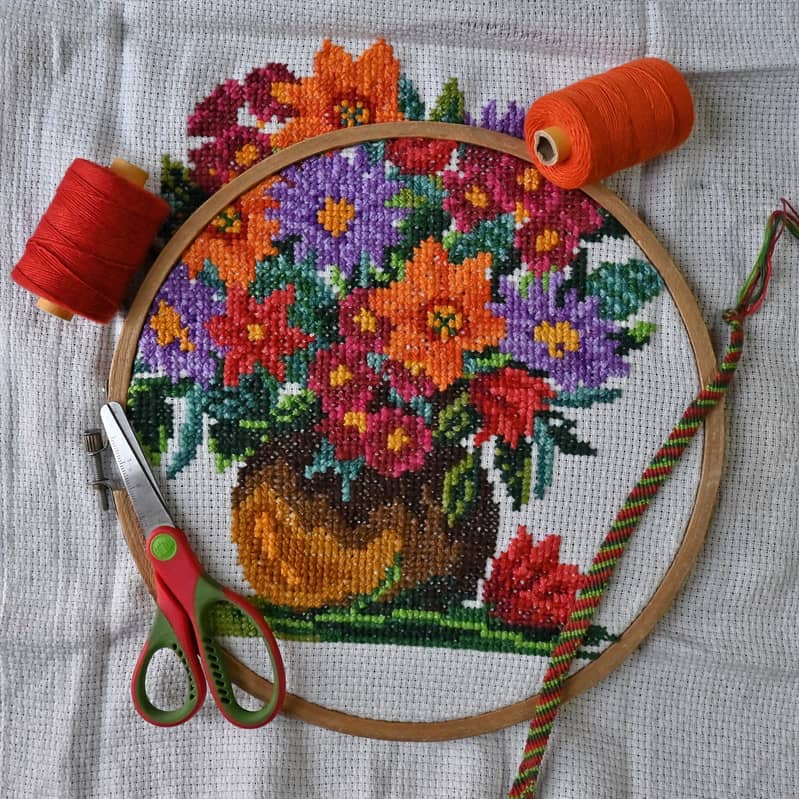 Custom Cross-stitch Embroidery Pattern Design without frame 1