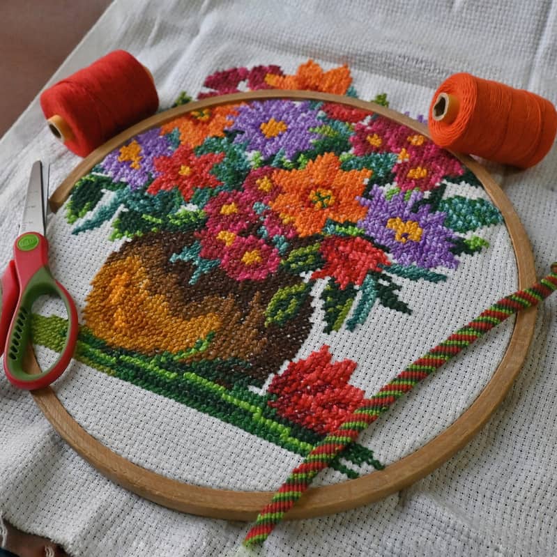 Custom Cross-stitch Embroidery Pattern Design without frame 6