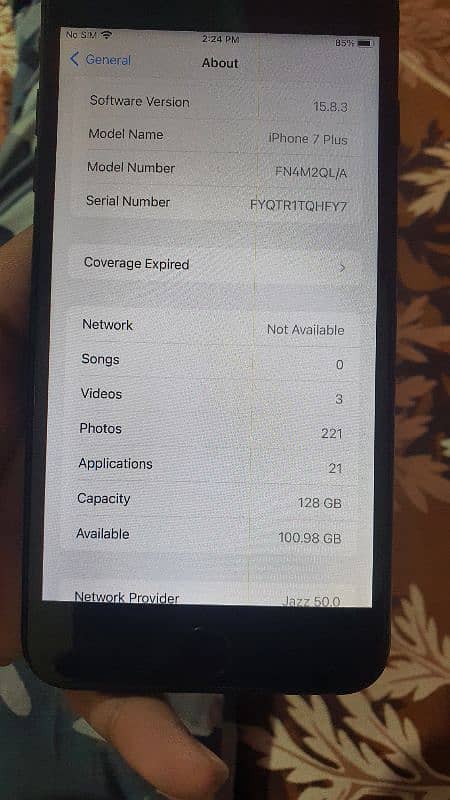 iphone 7plus 128gb pta approved 4