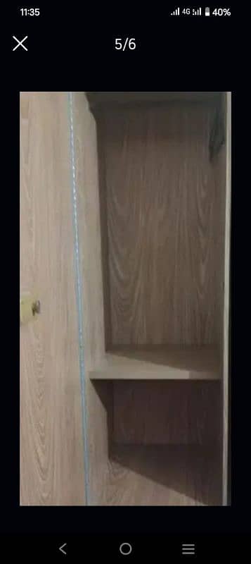 Laminated glossy 3 door Wooden cupboard with drawers for sale 5