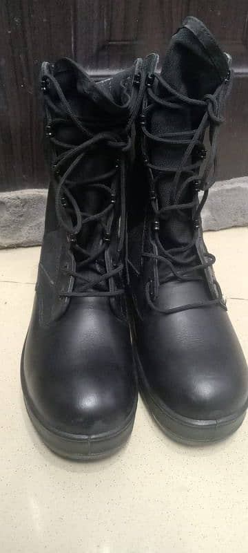 army long shoes black, military boot, 0