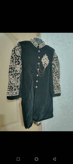 velvet sherwani for kids