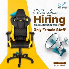 Immediate Hiring: Female Sales & Marketing Officers