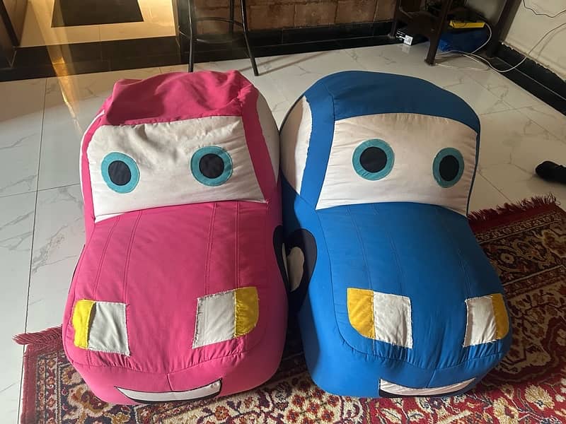 kids car characters bean bags 2