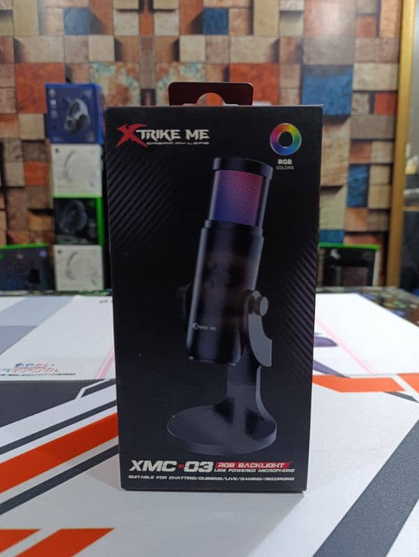 XTRIKE ME XMC-03 USB RGB Gaming Streaming Microphone For PC 0