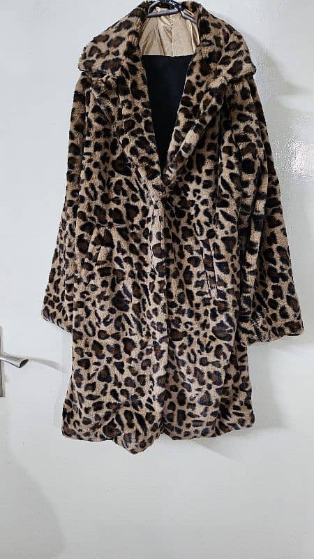 Cheetah print Fur Coat, Long Coat, Cheetah print Coat Fur Coat 2