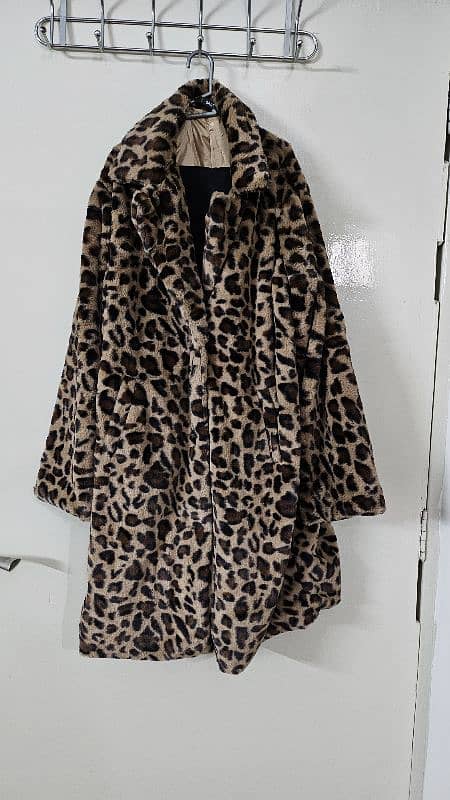 Cheetah print Fur Coat, Long Coat, Cheetah print Coat Fur Coat 3