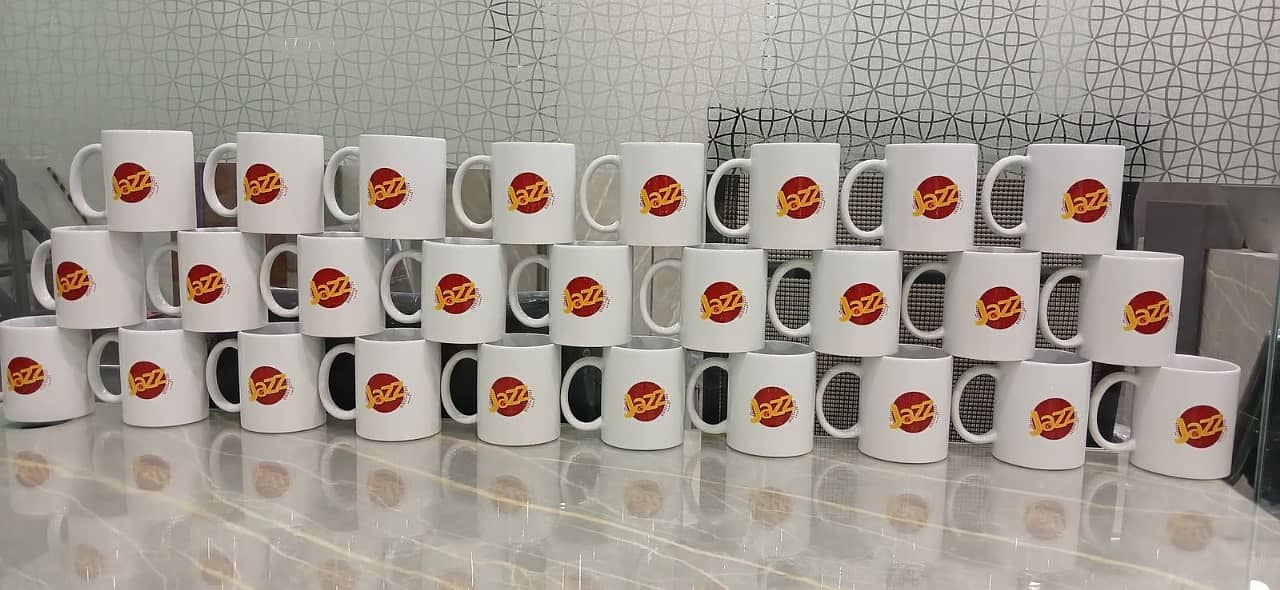 Print Logo & Company Name On Mug Shirt Cap wall clock pen key 1