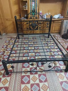 iron double bed