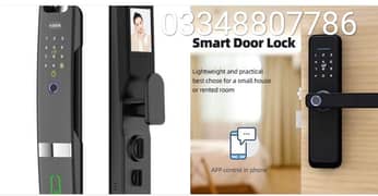 smart digital fingerprint password card handle door lock access system