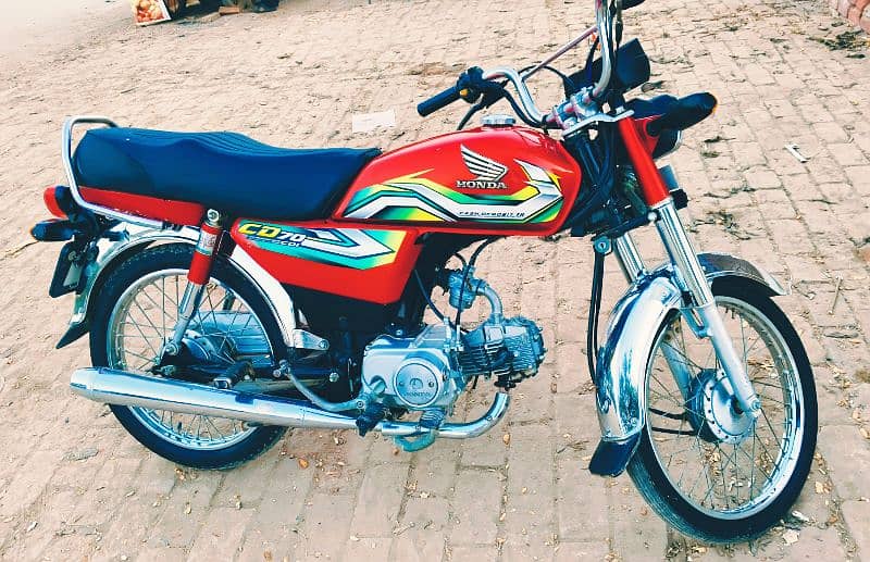 Honda CD70 2023 All Punjab Number 5