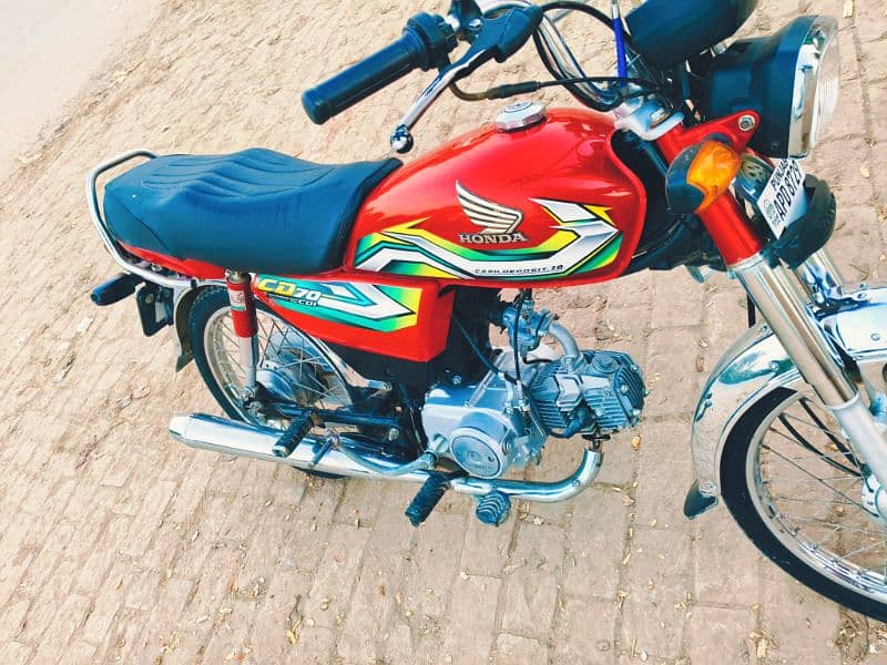 Honda CD70 2023 All Punjab Number 6