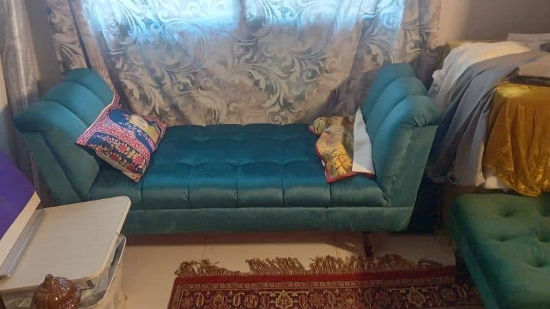 2 seater sofa,sethi ,chinyoti  sofa , table with marble 3