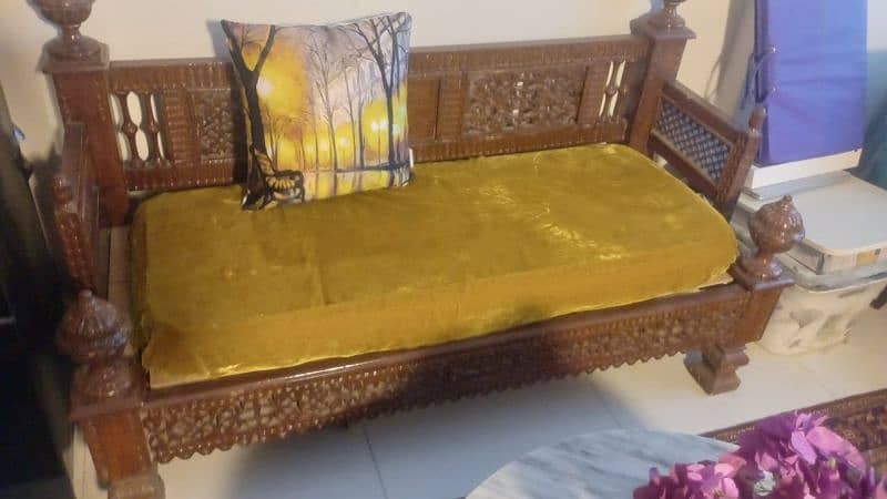 2 seater sofa,sethi ,chinyoti  sofa , table with marble 4