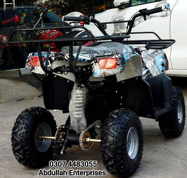 Belt engine 110cc jeep with new tyre ATV 4 wheel quad bike for sell 3