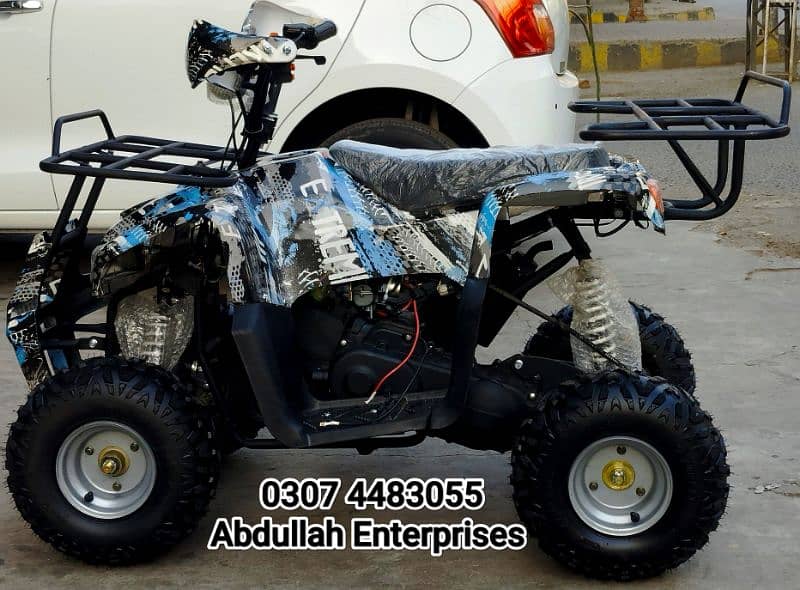 Belt engine 110cc jeep with new tyre ATV 4 wheel quad bike for sell 6