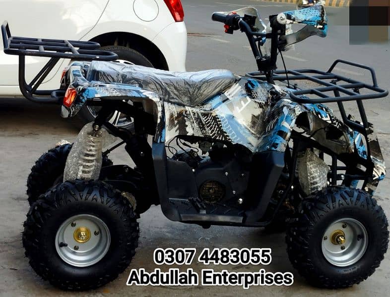 Belt engine 110cc jeep with new tyre ATV 4 wheel quad bike for sell 7