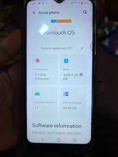 vivo Y21 (4/64)10/9 condition urgent sale