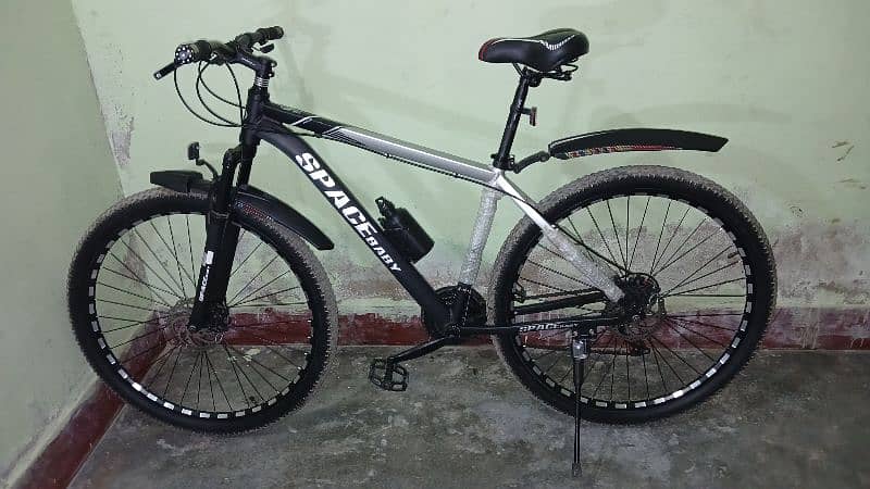 " Aluminium MTB Bike 29" - Alloy Rims, Silver/Black , Dual Disc Brakes 9