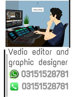 I am a graphic designer and vedio editor